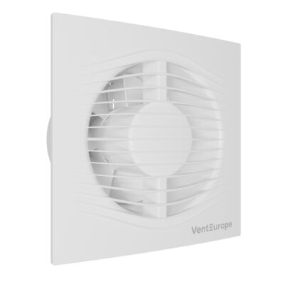Venteurope Elegia 100 aksiyel havalandırma fanı – sessiz, 10cm çapında, IP45 korumalı duvar ve tavan tipi fan.